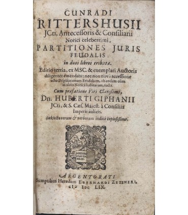 Partitiones Juris Feudalis: in duos libros tributae