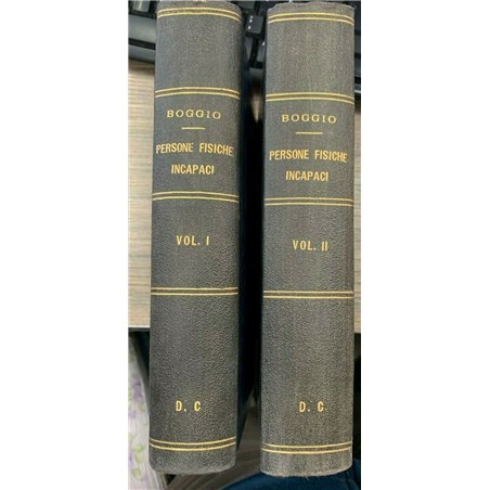 Delle persone fisiche incapaci agli atti civili e di commercio e delle forme abilitative del diritto italiano