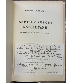 Dodici canzoni napoletane.