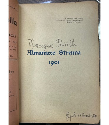Almanacco Strenna 1901.