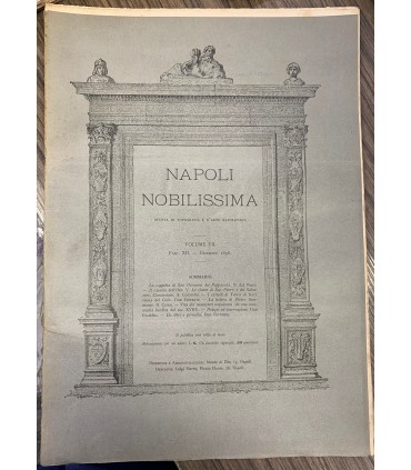 Napoli nobilissima, 1898 Annata completa.