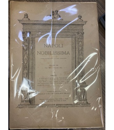 Napoli nobilissima, 1899 Annata completa.