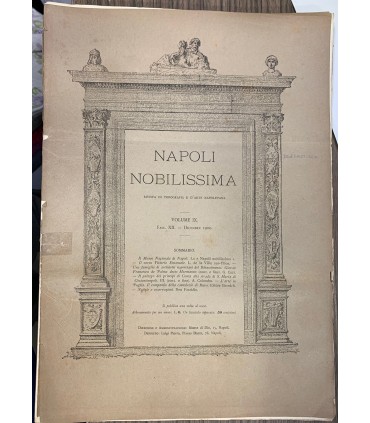 Napoli nobilissima, 1900 Annata completa.