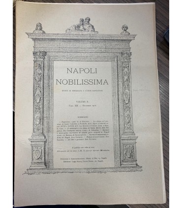 Napoli nobilissima, 1901 Annata completa.
