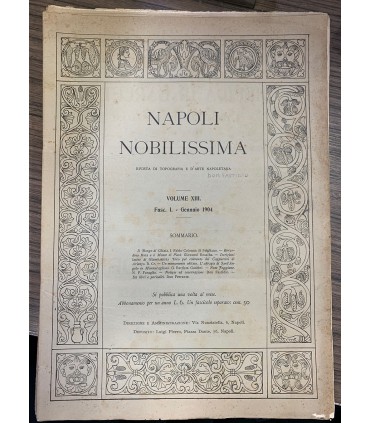 Napoli nobilissima, 1904.