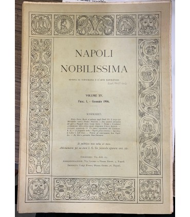 Napoli nobilissima, 1906 Annata completa.