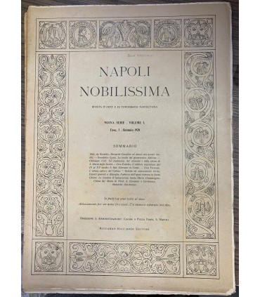 Napoli nobilissima, 1920 Annata completa.