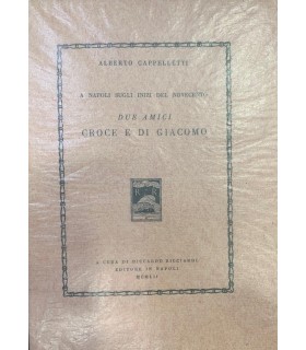 A Napoli sugli inizi del novecento. Due amici Croce e Di Giacomo.