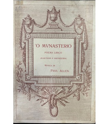 'O Munasterio. Poema lirico.
