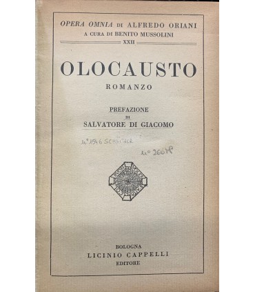 Olocausto. Romanzo.