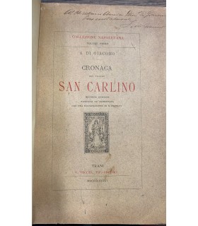 Cronaca del Teatro San Carlino. Autografato