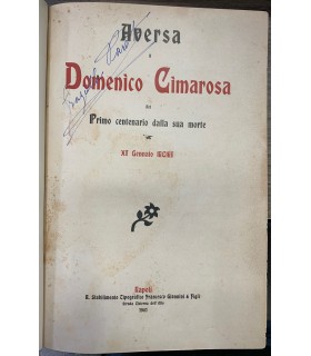 Aversa a Domenico Cimarosa nel primo centenario della sua morte.
