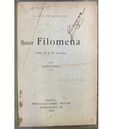 Suor Filomena. Dieci opuscoli.