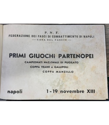 Primi giuochi partenopei.