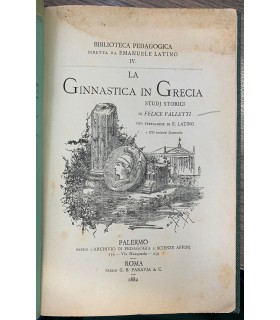 La Ginnastica in Grecia. Studj storici.