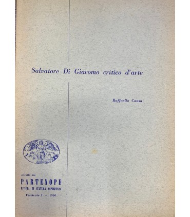 Salvatore Di Giacomo critico d'arte.