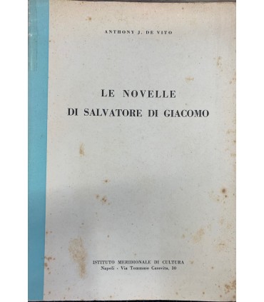 Le novelle di Salvatore di Giacomo.