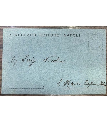 Cartolina Autografo di Giuseppe Ceci.