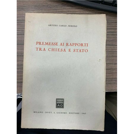 Premesse ai rapporti tra chiesa e stato