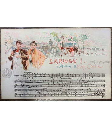 Cartolina postale Musicale - Lariula'!...