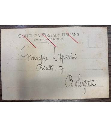 Cartolina Autografo a Giuseppe Lipparini di Salvatore Di Giacomo.