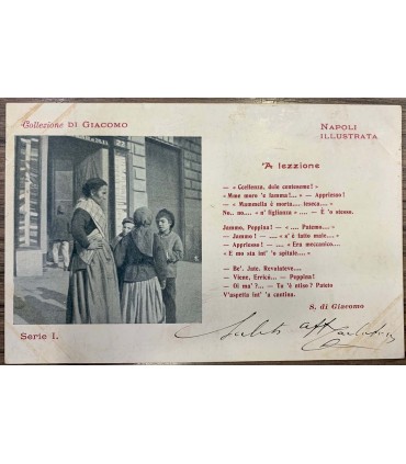 Cartolina Napoli illustrata - Collezione Di Giacomo.