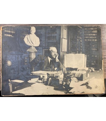 Foto di Salvatore Di Giacomo su cartoncino.