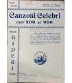 Canzoni Celebri dall'800 al 900.