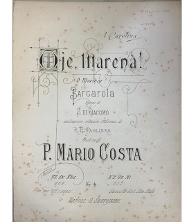 Oje, Marenà! Barcarola.