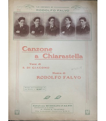 Canzone a Chiarastella. Le canzoni di Rodolfo Falvo.