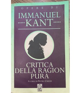 Critica della ragion pura.