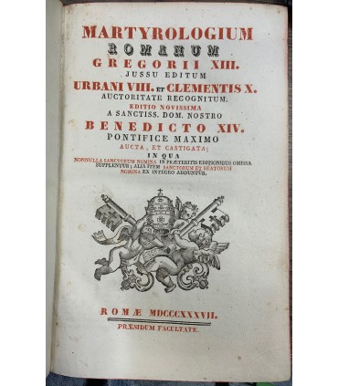 Martyrologium Romanum.