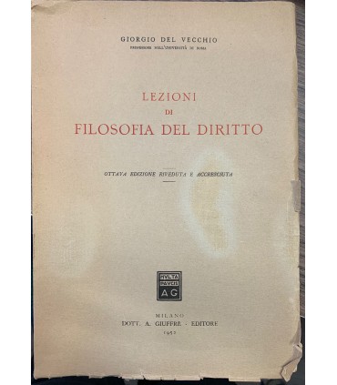 Lezioni di filosofia del diritto.