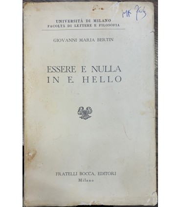 Essere e nulla in E. Hello.