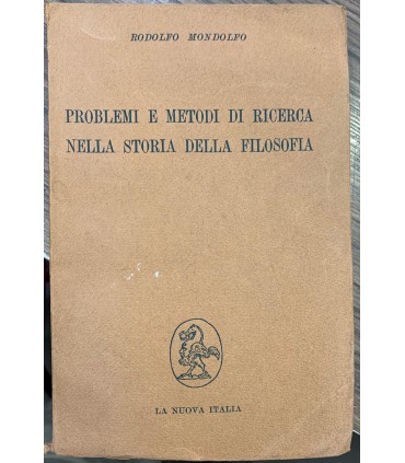 Problemi e metodi di ricera nella storia della filosofia.