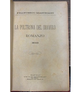 La poltrona del diavolo. Romanzo.