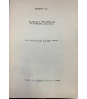 Reazione e brigantaggio in Basiicata (1860-1861).