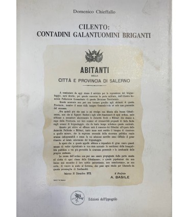 Cilento: contadini galantuomini briganti.