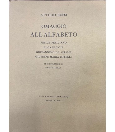 Omaggio all'alfabeto.