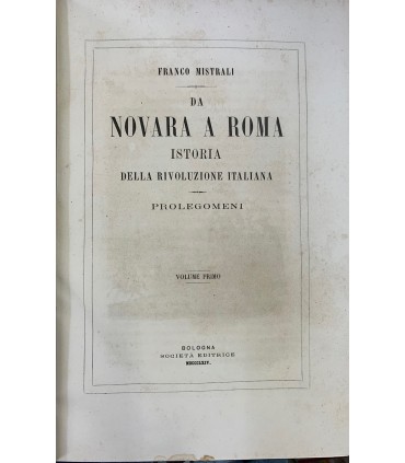Da Novara a Roma. 4 voll.