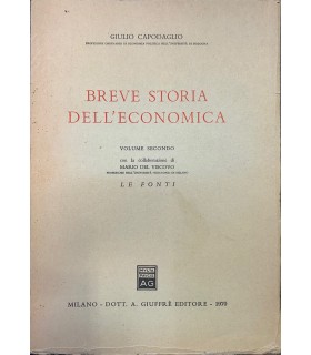 Breve storia dell'economi. Volume Secondo. Le Fonti.