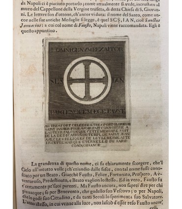 L'intera istoria della famiglia, vita, miracoli traslazioni e culto del glorioso martire. S. Gennaro.