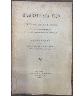 Giambattista Vico e i suoi critici cattolici.