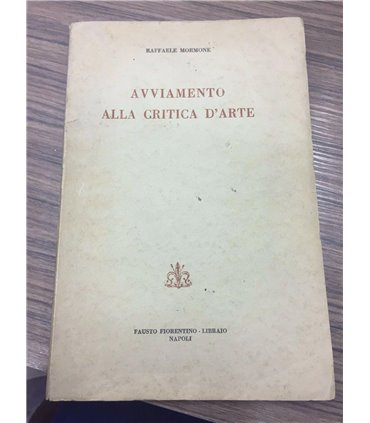 Avviamento alla critica d'arte