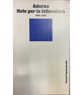 Note per la letteratura. (1961-1968).