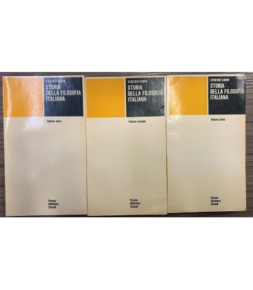Storia della filosofia italiana. 3 voll.