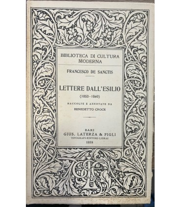 Lettere dall'esilio. (1853-1860).