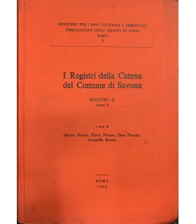 I Registri della Catena del Comune di Savona. Registro II parte I.