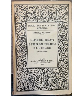 L'Antichità svelata e l'idea del progresso in N.A. Boulanger. (1722-1759).