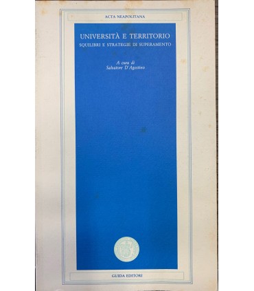 Università e territorio. Squilibri e strategie di superamento.